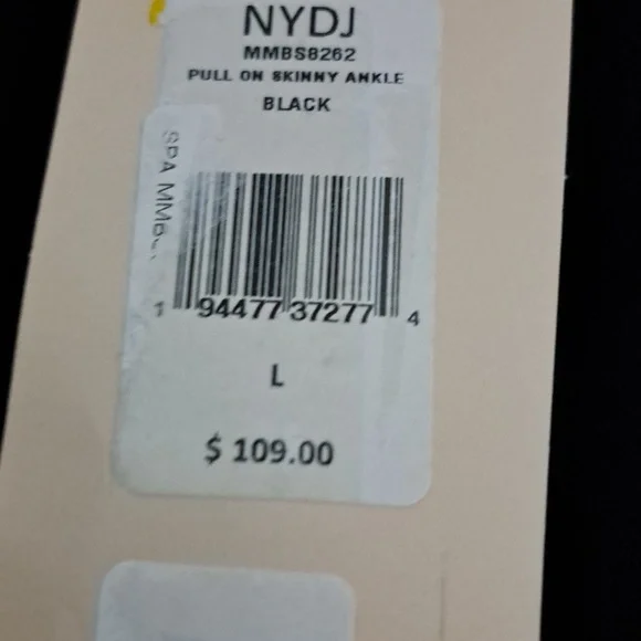 NYDJ Super Skinny Ankle Pull-On Jeans In SpanSpring Denim With Side Slits - Picture 9 of 9